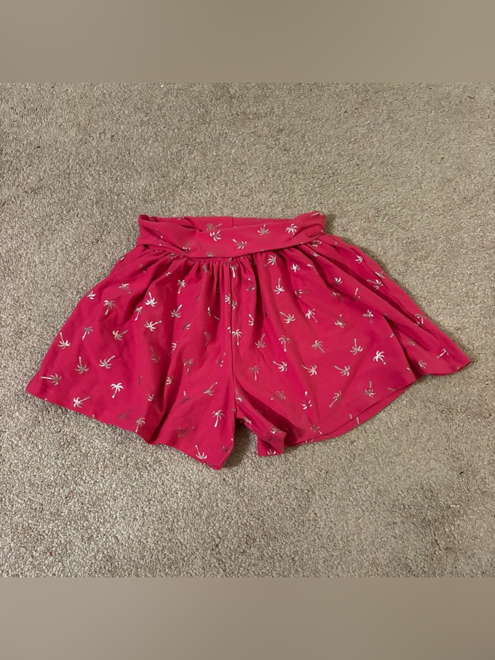 Epic Threads girls size 6 hot Pink Palm-Print Shorts size 6